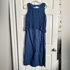 pure Jill Linen sleeveless dress small